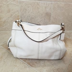 Coach Bag, Satchel/Crossbody, Winter White/Gold